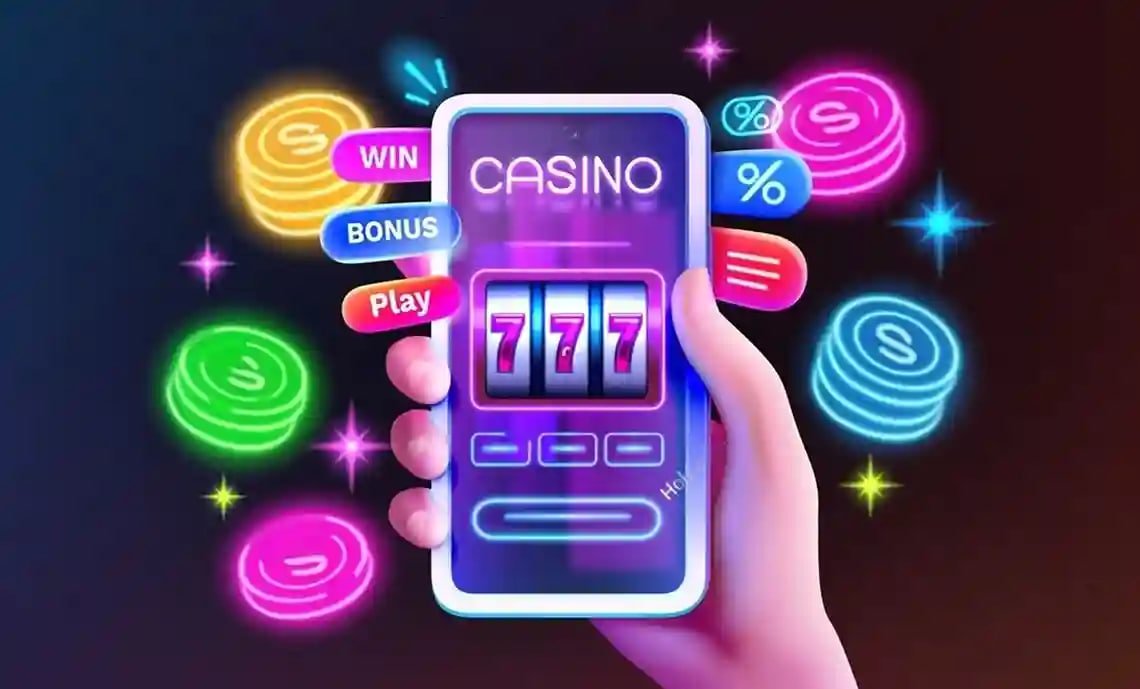 fruit machine themed d71 entertainment section with clear visual navigation
